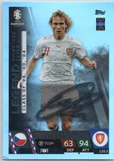 fotbalová karta Topps Match Attax EURO 2024 Legend Signature Style LSS3 Pavel Nedvěd (Czech Republic)