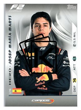 2025 Topps Turbo Attax F1 Campos Racing F2 Teams  176  Josep María Martí