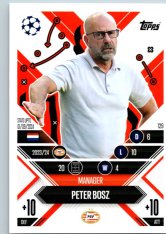 Fotbalová kartička 2024-25 Topps Match Attax EXTRA UEFA Club Competitions Manager Career 129.  Peter Bosz (PSV Eindhoven)