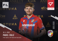 fotbalová kartička 2023-24 SportZoo Fortuna Liga Live L-53 Pavel Šulc