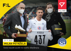 fotbalová kartička SportZoo 2021-22 Live L-063 Milan Petržela 1.FC Slovácko