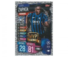 Fotbalová kartička 2019-2020 Topps Match Attax Champions League MVP  Duván Zapata