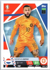 fotbalová karta Topps Match Attax EURO 2024 NED18 Memphis Depay (Netherlands)