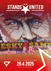 2025-26 SportZoo SK Slavia Praha Stands United SU-8 Slavia vs. Olomouc venku nadstavba