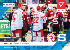 Hokejová kartička SportZoo 2021-22 Live L-136 Finále: Třinec - Sparta /53