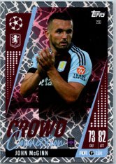 Fotbalová kartička 2024-25 Topps Match Attax EXTRA UEFA Club Competitions Crowd Connection 220 John McGinn (Aston Villa)