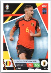 fotbalová karta Topps Match Attax EURO 2024 BEL9 Leander Dendoncker (Belgium)