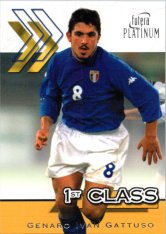 2001 Futera Platinum 1st Class 10 Genaro Ivan Gattuso Italy
