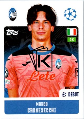 2024-25 Topps Champions League 78 Marco Carnesecchi (Atalanta BC)