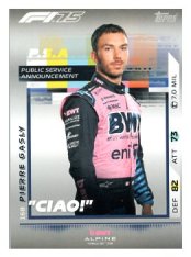 2025 Topps Turbo Attax F1 BWT Alpine PSA  168 Pierre Gasly