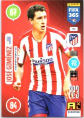 fotbalová karta Panini Adrenalyn XL FIFA 365 2021 Team Mate 90 Jose Gimenez Atletico Madrid