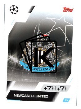 fotbalová kartička 2025-26 Topps Match Attax UCC 73 Team Logo (Newcastle United)