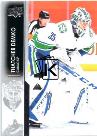 hokejová karta 2021-22 UD Series One 173 Thatcher Demko - Vancouver Canucks