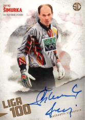 podepsaná karta 2025 Supr Cards Liga 100 SI-JU Juraj Šimůrka FK Viktoria Žižkov Gold /12