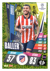 fotbalová kartička 2020-21 Topps Match Attax Champions League Extra Baller BA12 Ángel Correa Atlético de Madrid