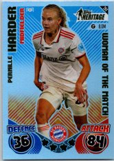 Fotbalová kartička 2024-25 Topps Match Attax EXTRA UEFA Club Competitions Topps Heritage - Man of the Match 284 Pernille Harder (FC Bayern München)