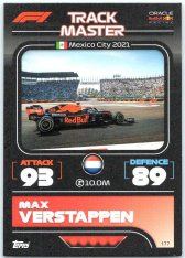 2022 Topps Formule 1Turbo Attax Track Master 177 Max Verstappen (Red Bull Racing)