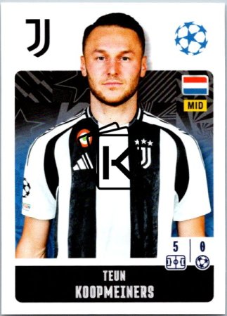 2024-25 Topps Champions League 253 Teun Koopmeiners (Juventus)