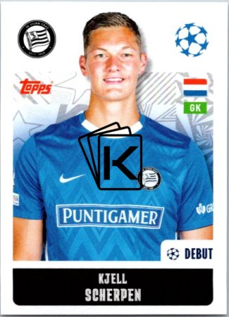 2024-25 Topps Champions League 333 Kjell Scherpen (SK Sturm Graz)