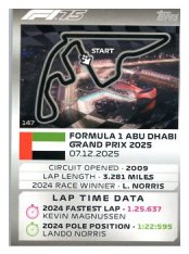 2025 Topps Turbo Attax F1 Track Profiles   147 Yas Marina Circuit