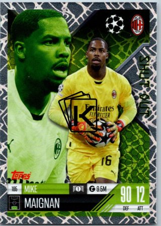 Fotbalová kartička 2024-25 Topps Match Attax EXTRA UEFA Club Competitions Shut Out 185 Mike Maignan (AC Milan)