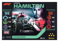 2020 Topps Formule 1 Turbo Attax 13 Speedster Lewis Hamilton Mercedes AMG
