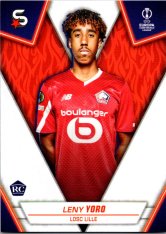 Fotbalová kartička 2023-24 Topps Superstars UEFA Club Competitions 174 Leny Yoro (LOSC Lille) – RC