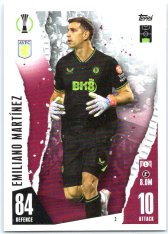 Fotbalová kartička 2023-24 Topps Match Attax UEFA Club Competitions 2 Emiliano Martinez Aston Villa