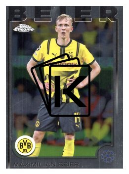 fotbalová kartička 2024-25 Topps Chrome 159 Maximilian Beier, Borussia Dortmund
