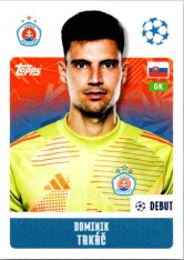 2024-25 Topps Champions League 493 Dominik Takáč (SK Slovan Bratislava)