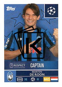 2025-26 Topps Champions League Atalanta BC 85 Marten de Roon