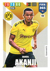 Fotbalová kartička Panini Adrenalyn XL FIFA 365 - 2020 Team Mate 198 Manuel Akanji Borussia Dortmund