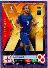 fotbalová karta Topps Match Attax EURO 2024 Purple Sapphire Holograph Ultimate UXI11 Harry Kane England