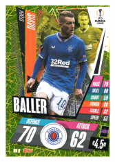 fotbalová kartička 2020-21 Topps Match Attax Champions League Extra Baller BA9 Steven Davis Rangers
