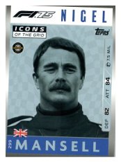 2025 Topps Turbo Attax F1  Icons of the Grid   299 Nigel Mansell