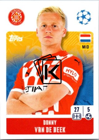 2024-25 Topps Champions League 230 Donny van de Beek (Girona FC)