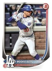 Baseballová karta 2025 Bowman 16 Mookie Betts, Los Angeles Dodgers