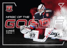 hokejová kartička 2021-22 SportZoo Tipsport Extraliga Magic of the Goalie MG-7 Štěpán Lukeš HC Mountfield Hradec Králové