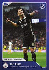 Topps 12 Dusan Tadic AFC Ajax vs Real Madrid CF