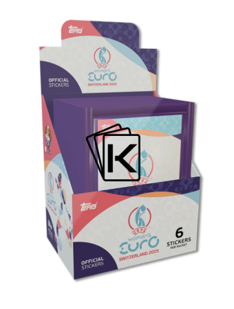 UEFA EURO Women 2025 Box samolepek ( 50 balíčků) +  Album zdarma