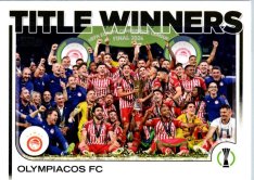 fotbalová kartička 2024-25 Topps UEFA Club Competitions Flagship 94 – 2023-24 Title Winners Olympiacos FC