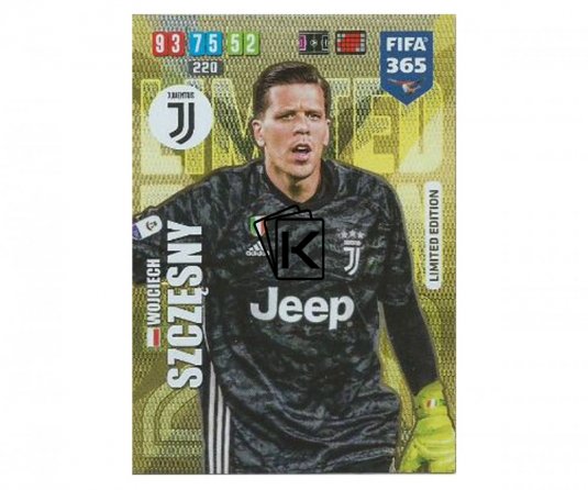 Fotbalová kartička Panini FIFA 365 – 2020 Limited Edition Wojciech Szczesny Juventus