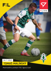 fotbalová kartička SportZoo 2021-22 Live L-001 Tomáš Malínský FK Jablonec /101