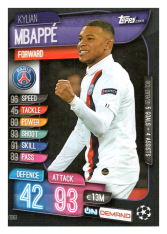 2019-20 Topps Match Attax On Demand OD63 Kylian Mbappe PSG
