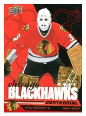2025-26 Upper Deck Centennial Chicago Blackhawks 18 Tony Esposito