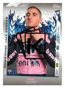 2025 Topps Turbo Attax F1 BWT Alpine Rookie Rising HP 257 Jack Doohan