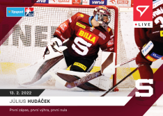 Hokejová kartička SportZoo 2021-22 Live L-100 Julius Hudáček HC Sparta Praha /86
