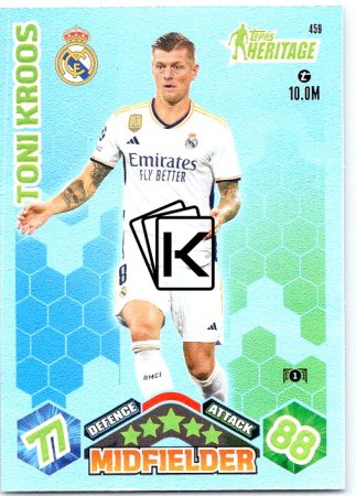 Fotbalová kartička 2023-24 Topps Match Attax UEFA Club Competitions Heritage 459 Toni Kroos Real Madrid CF
