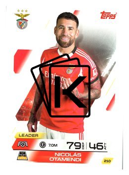fotbalová kartička 2025-26 Topps Match Attax UCC 210 Nicolas Otamendi (SL Benfica)