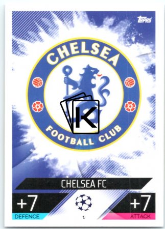 Fotbalová kartička 2022-23 Topps Match Attax UCL 1 Logo Chelsea